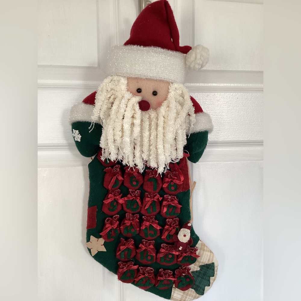 🛍️5/💲20🛍️ Santa advent calendar Christmas stocking